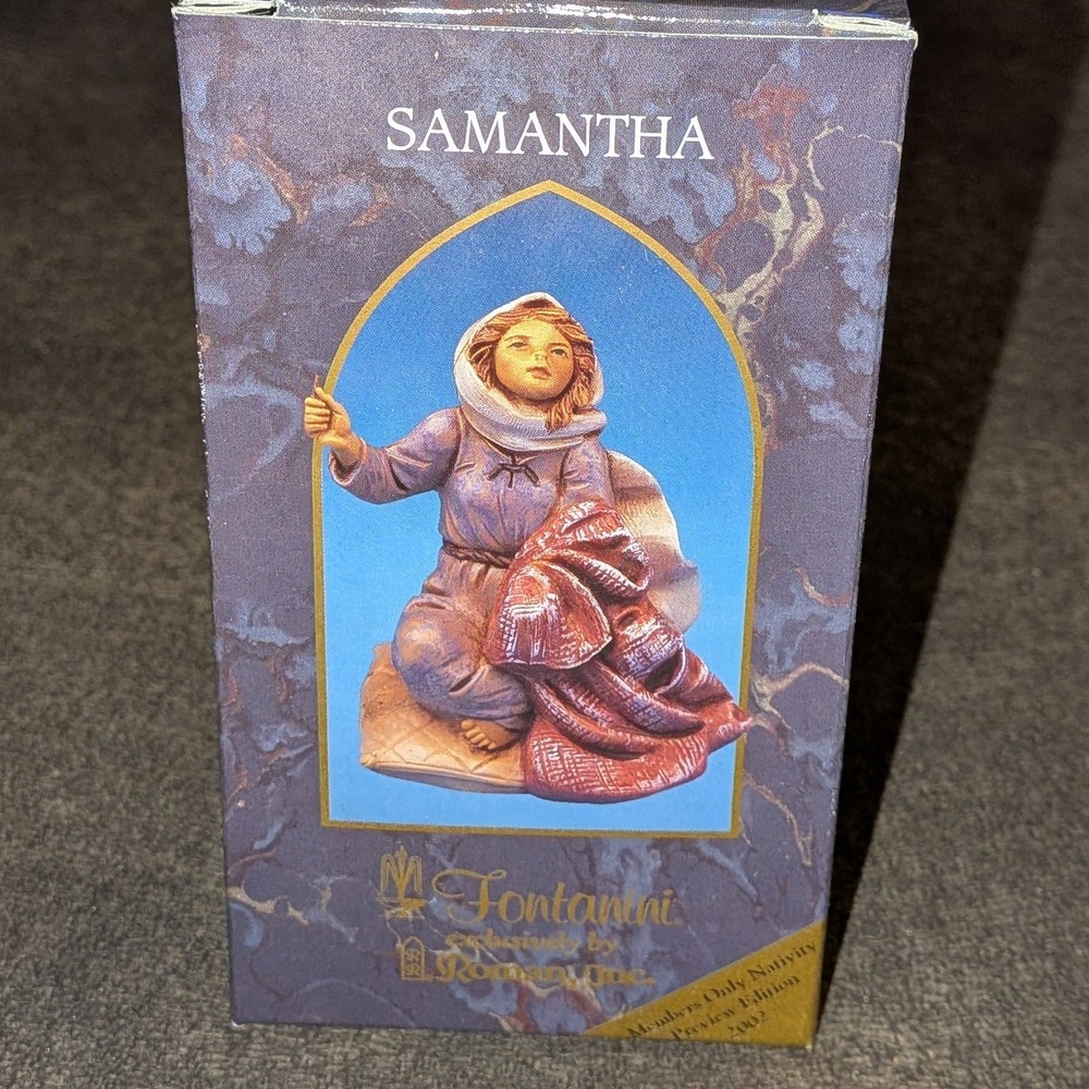 VTG Fontanini Samantha 2002 Collectors Club Members Only Nativity Figurine NIB